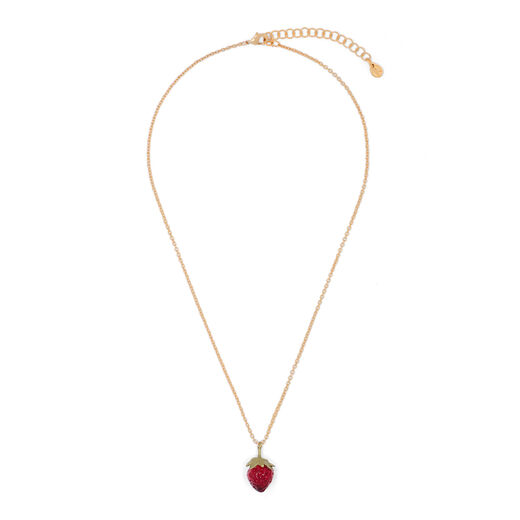 Strawberry pendant necklace by Michael Michaud